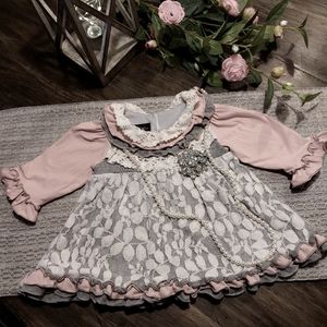 Isabella and Chloe Dress 12 month Shabby Chic